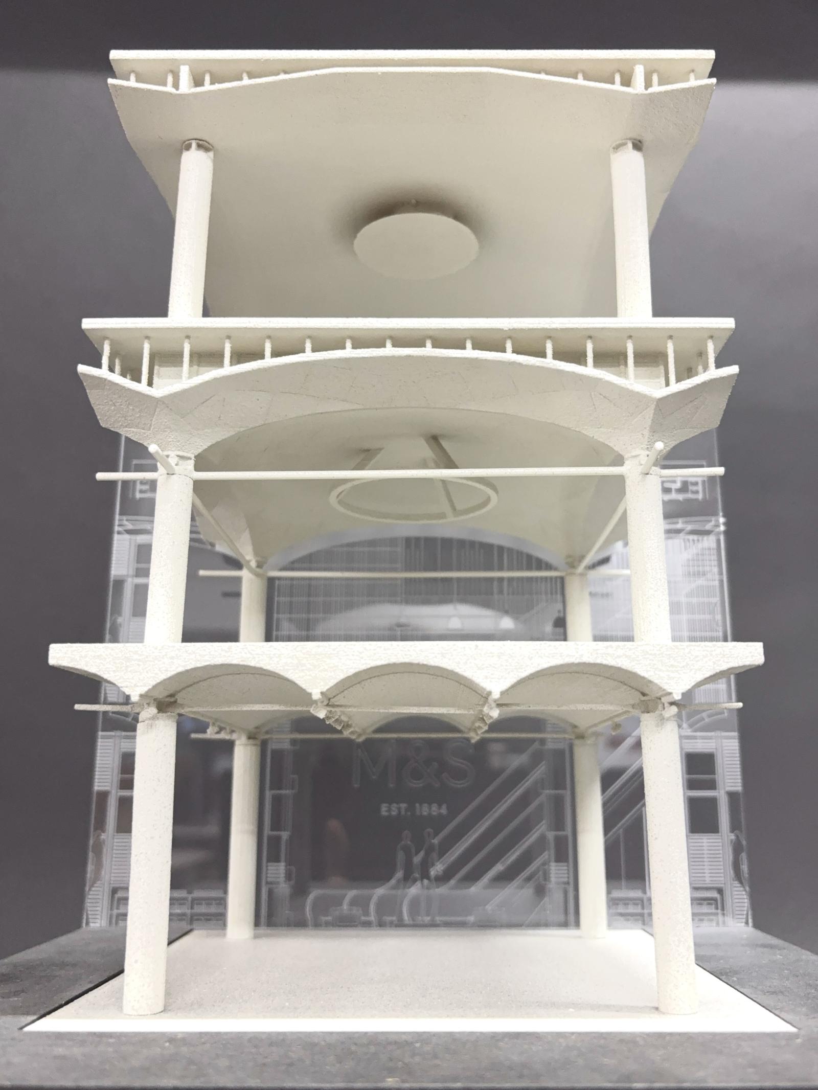 458 Oxford Street 1:20 section detail model