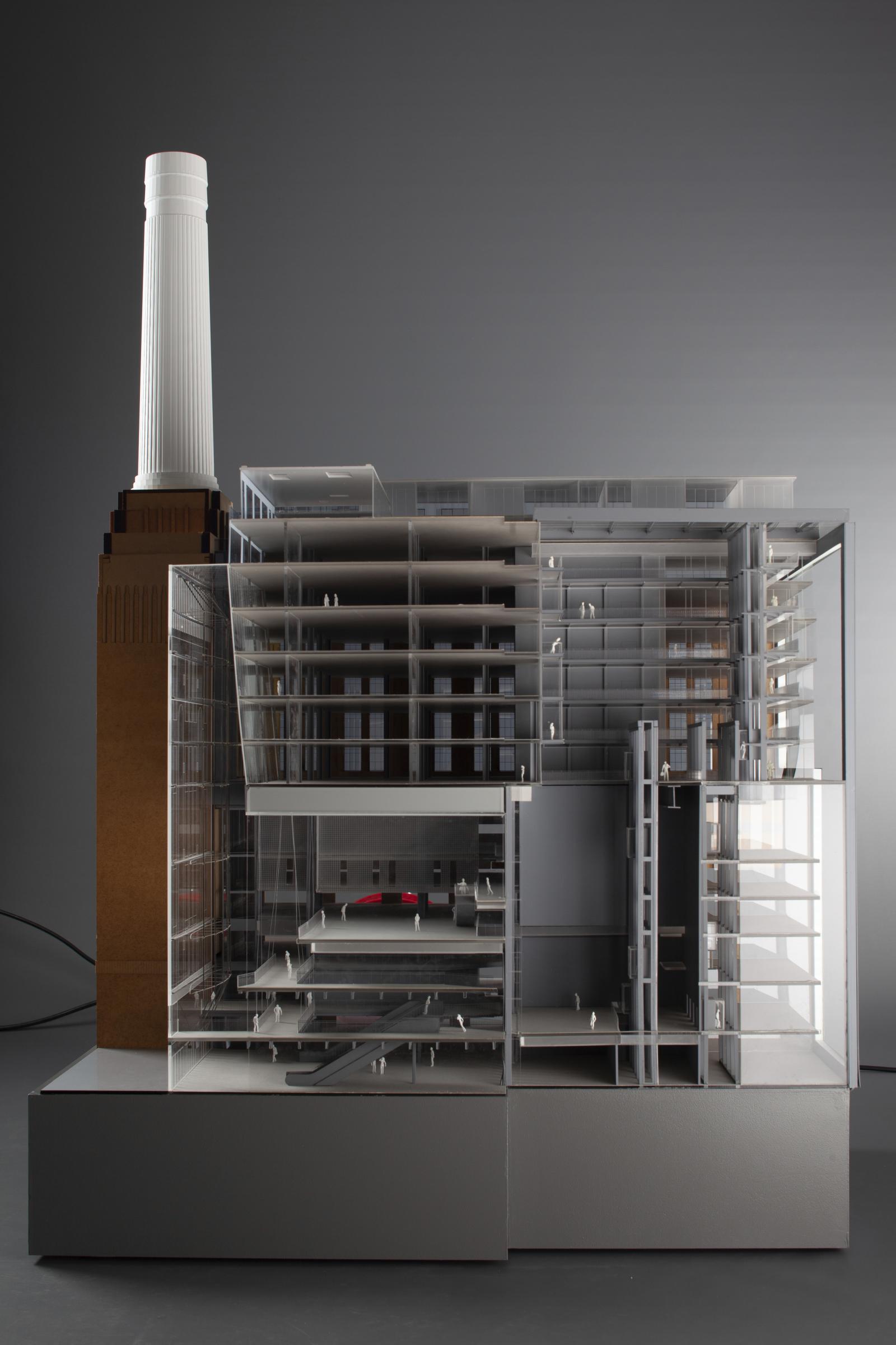 1:100 Battersea Power Station section model